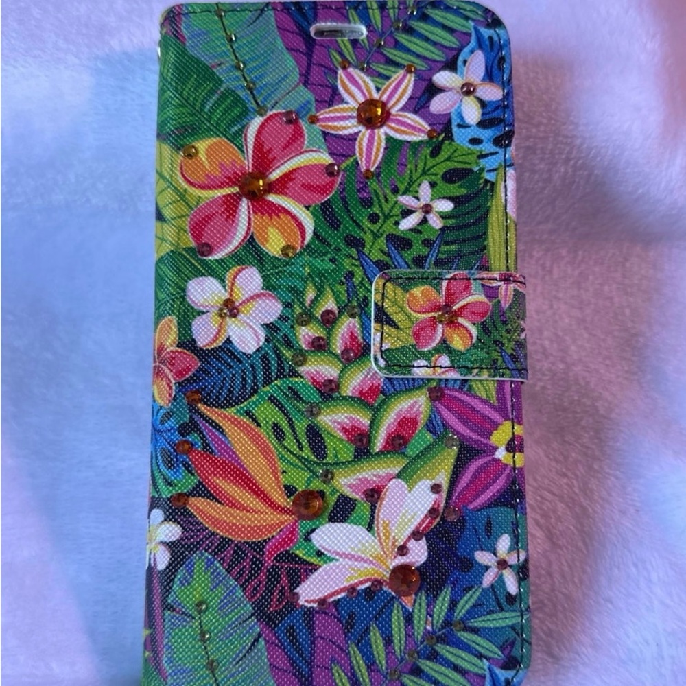 iPhone 2-in1 Bling Wallet Case